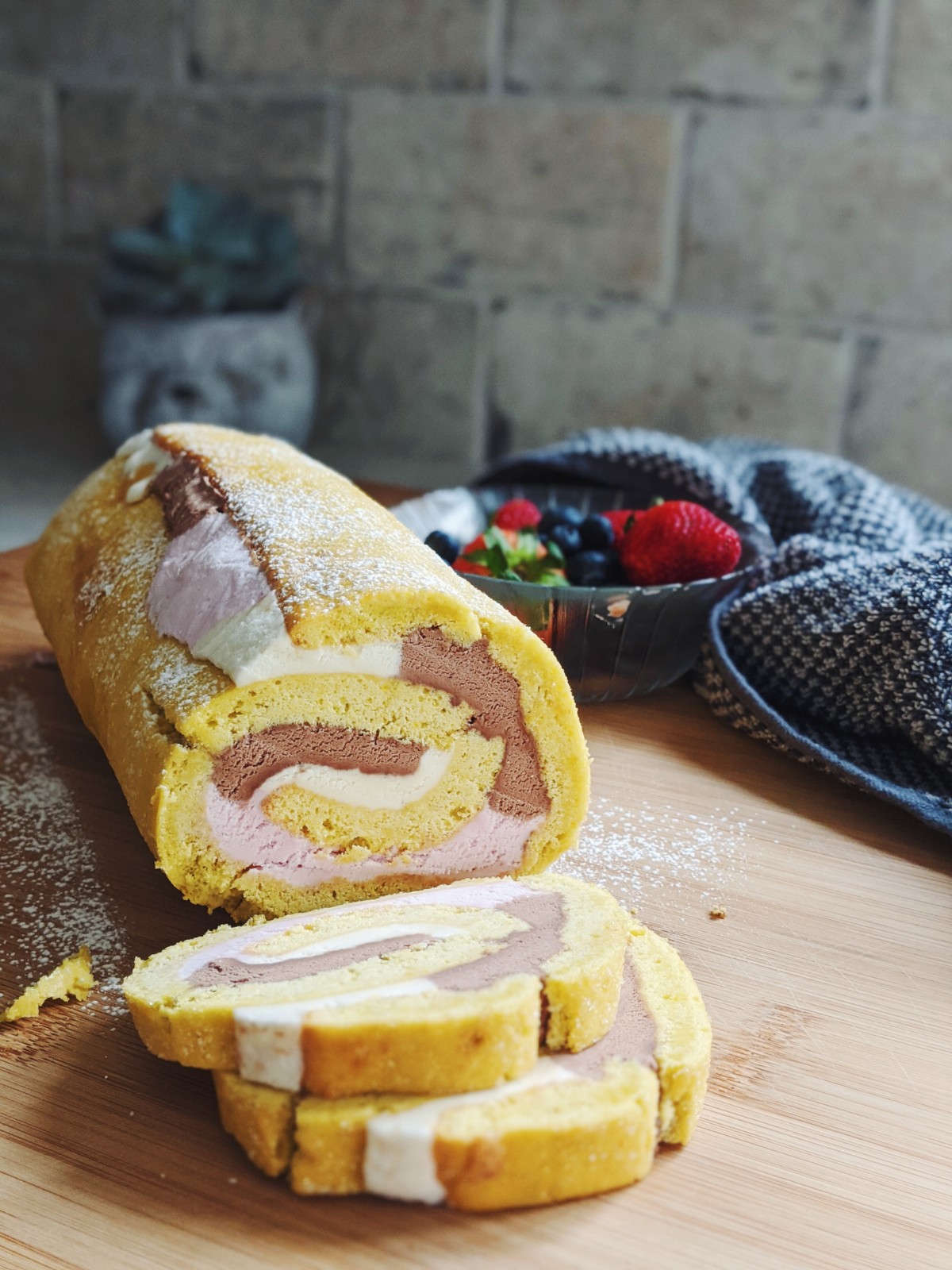 Ice Cream Cake Roll