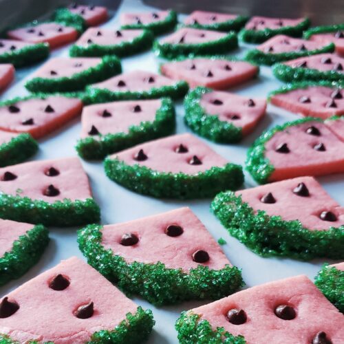 Watermelon Sugar Cookies - Tina’s Cucina