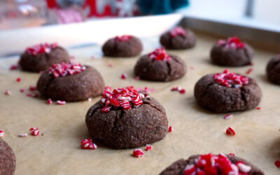 Chocolate Peppermint Thumbprints